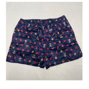 Looney Tunes Silk Boxer Shorts Men's XL Bugs Bunny Tweety Polka Dot Pajama Sleep
